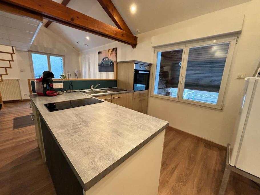 Mini-Loft, Terrasse 24M2, Internet Haut-Debit, Garage Prive Et Place De Parking Audincourt Kültér fotó